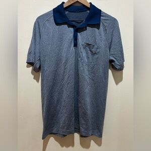 Lululemon Metal Vent Tech Blue Polo Shirt - Collared Short Sleeved - Men’s Small
